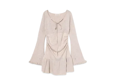 ANDMARY Fleur Knit Mini Dress "Beige"