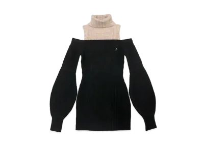 ANDMARY Cher Knit Mini Dress "Black"