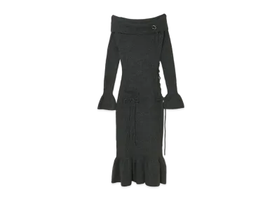 ANDMARY Cheryl Knit Long Dress "Gray"