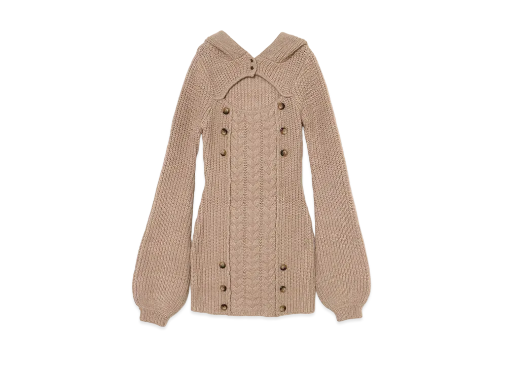 ANDMARY Elsie Knit Mini Dress "Beige"
