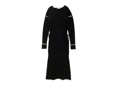 ANDMARY Mitten Layered Knit Dress "Black"