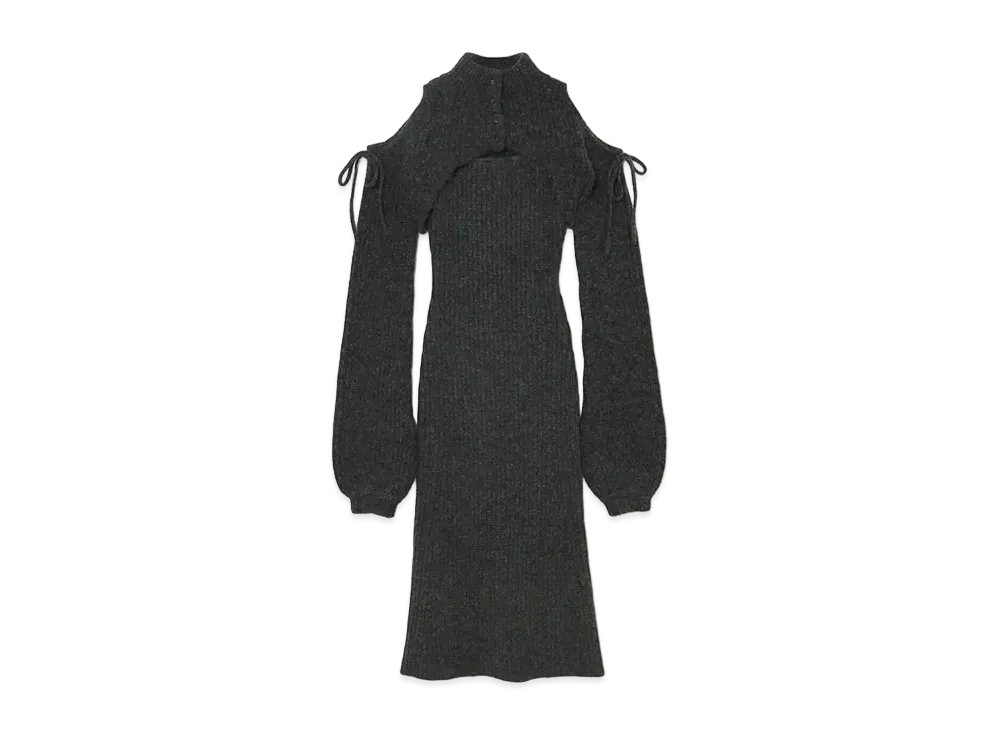 ANDMARY Rothy Knit Set Dress "Dark Gray"