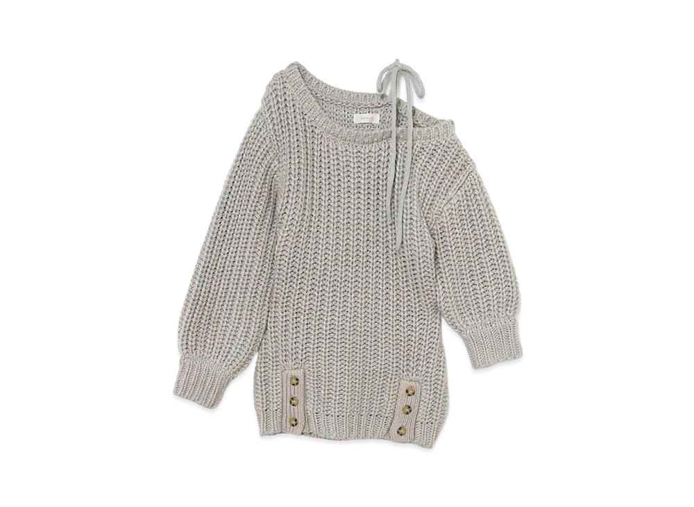 ANDMARY Mia Ribbon Knit Mini Dress "Ice Blue"
