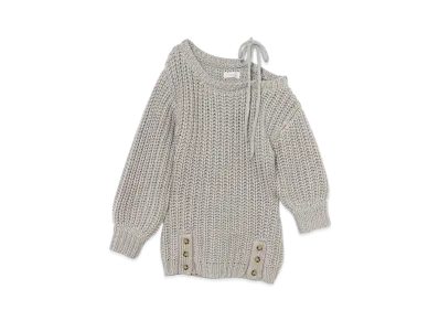 ANDMARY Mia Ribbon Knit Mini Dress "Ice Blue"