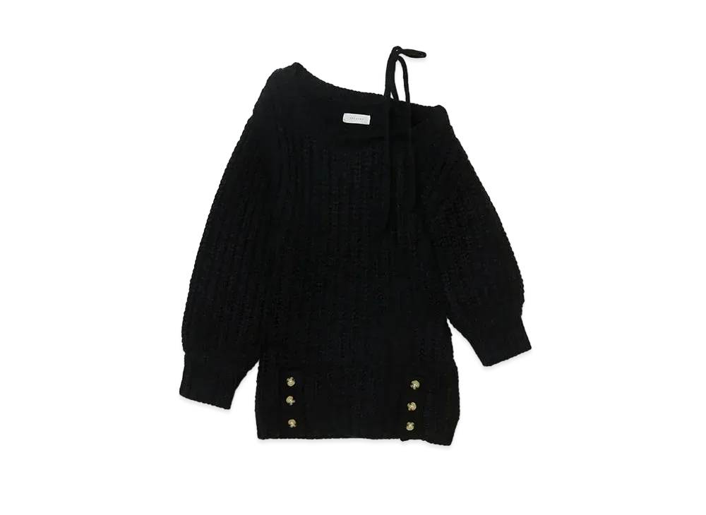 ANDMARY Mia Ribbon Knit Mini Dress "Black"