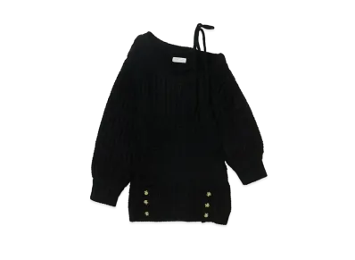 ANDMARY Mia Ribbon Knit Mini Dress "Black"