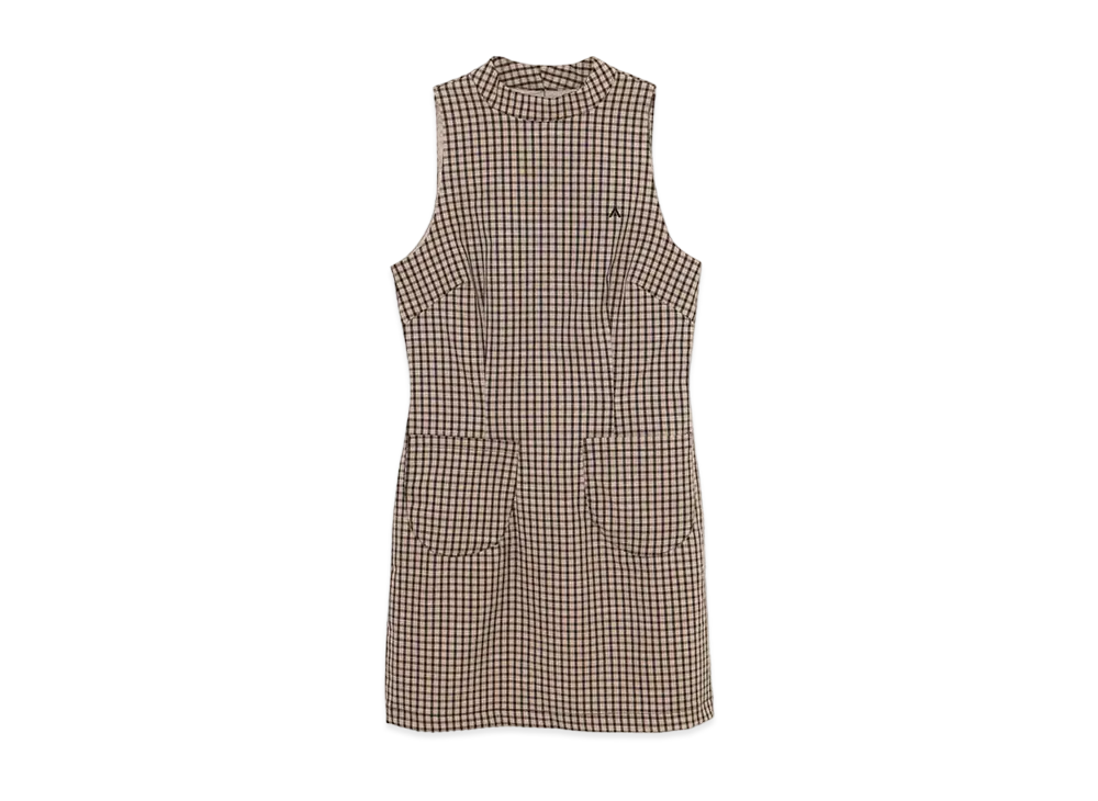 ANDMARY Natalie Check Mini Dress "Beige"