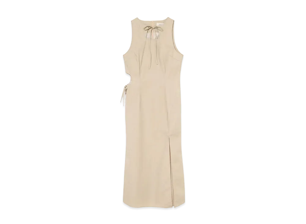 ANDMARY Olivia Ribbon Dress "Beige"