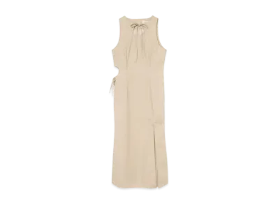 ANDMARY Olivia Ribbon Dress "Beige"