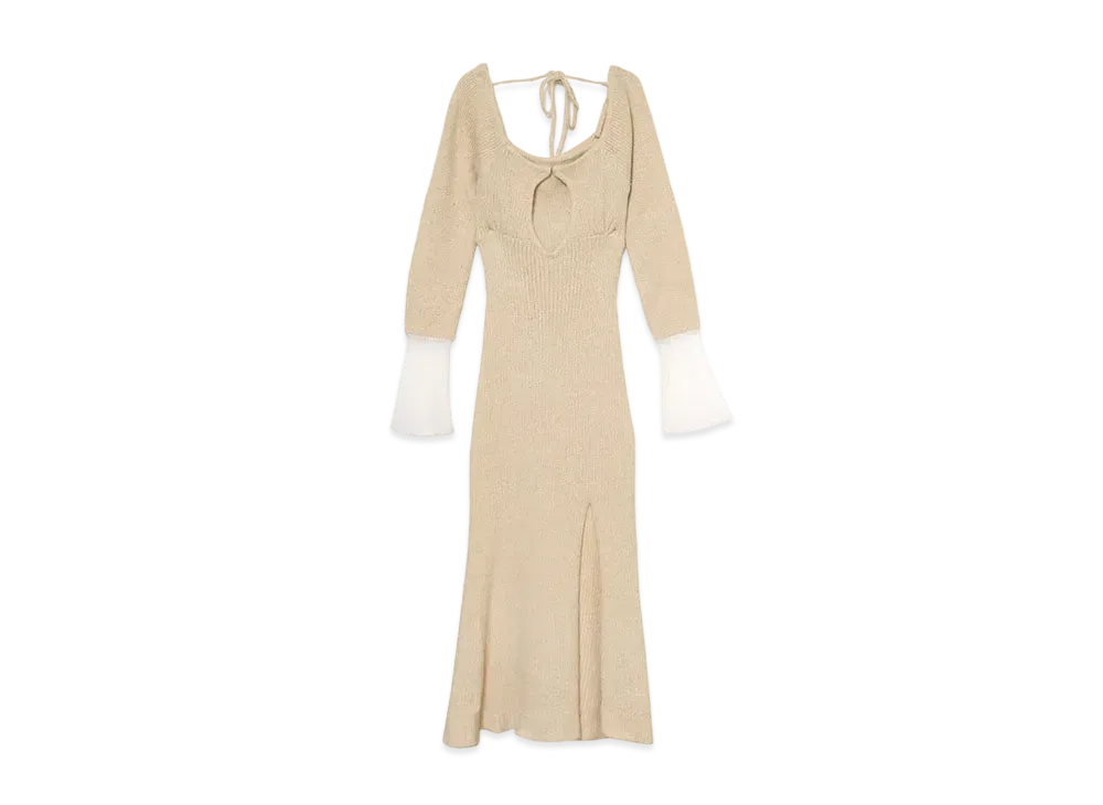 ANDMARY Candy Sheer Dress "Beige"