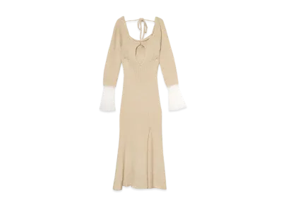 ANDMARY Candy Sheer Dress "Beige"