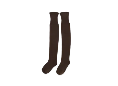 ANDMARY Baby Rib Knit Knee High Socks "Mocha"
