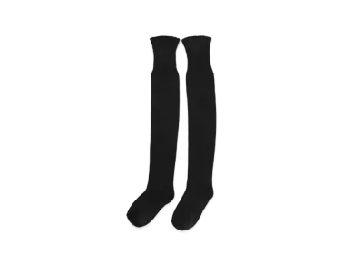 ANDMARY Baby Rib Knit Knee High Socks "Black"