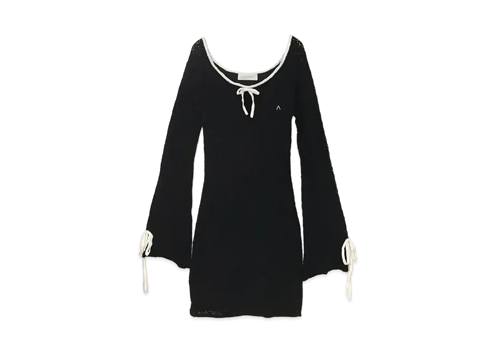 ANDMARY Lily Crochet Mini Dress "Black"