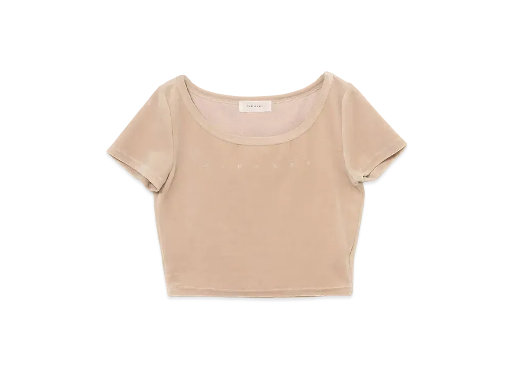 ANDMARY Sonia Logo Tops "Beige"