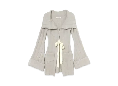 ANDMARY Ashley Ribbon Cardigan "Light Gray"