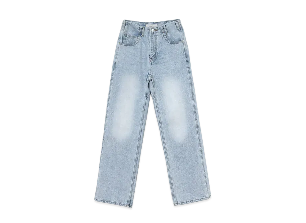 ANDMARY Heart Hip Wide Denim "Light Blue"