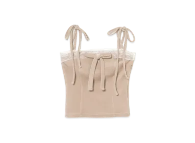 ANDMARY Jemma Ribbon Camisole "Beige"