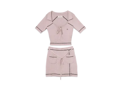ANDMARY Kitty Knit Set Up "Baby Pink"
