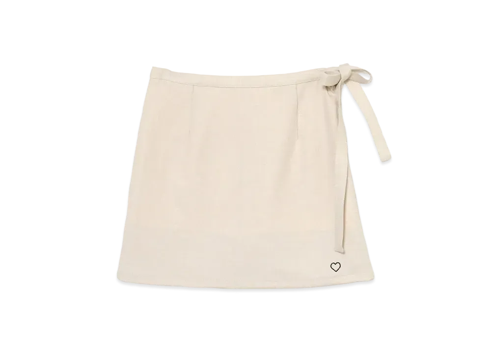 ANDMARY Heart Point Skirt "Beige"