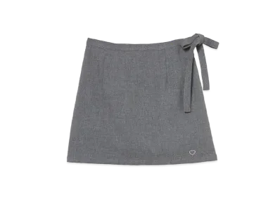 ANDMARY Heart Point Skirt "Gray"