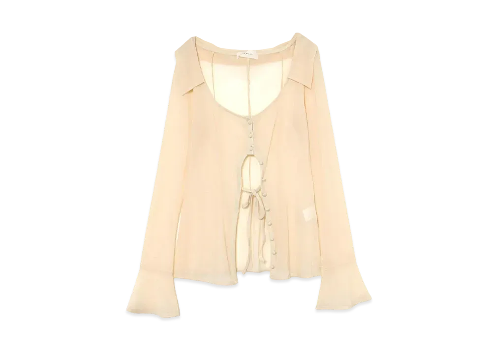 ANDMARY Jean Tulle Cardigan "Beige"