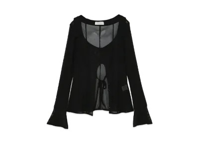 ANDMARY Jean Tulle Cardigan "Black"