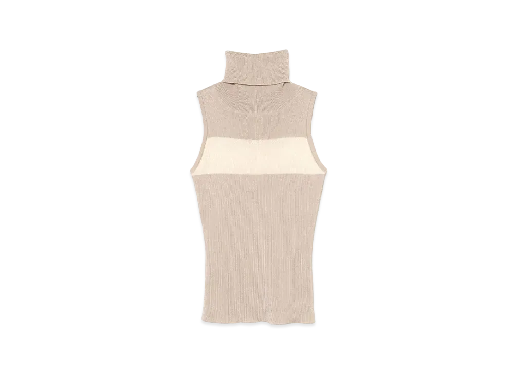 ANDMARY Bonnie Knit Tops "Pink Beige"