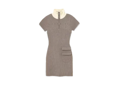 ANDMARY Leila Knit Mini Dress "Gray"
