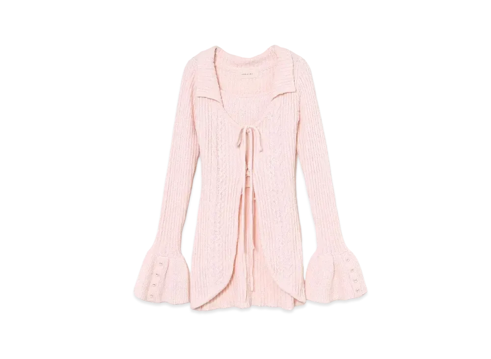 ANDMARY Fiona Ribbon Knit Set "Pink"