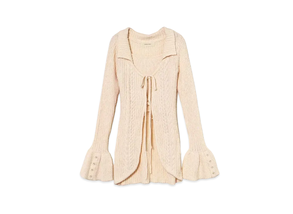 ANDMARY Fiona Ribbon Knit Set "Off White"