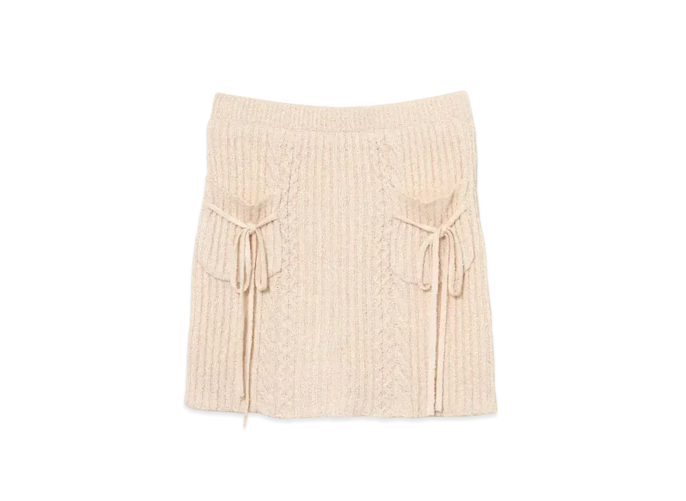 ANDMARY Fiona Ribbon Skirt "Off White"