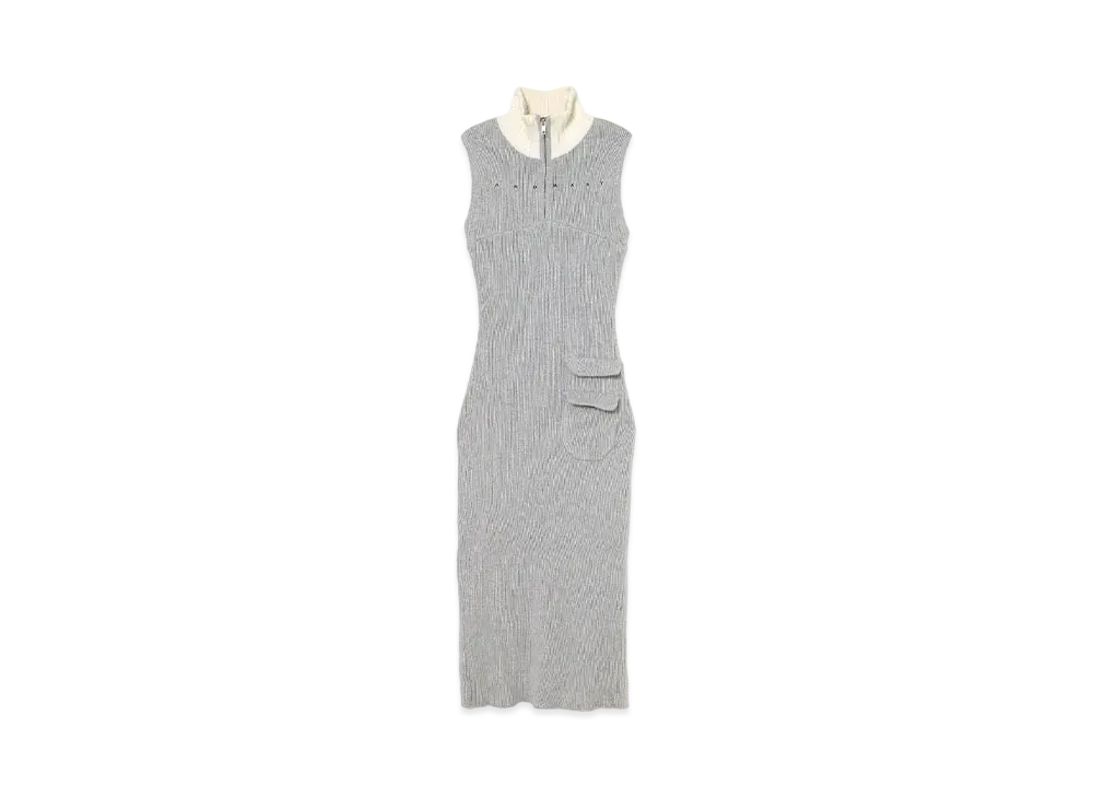 ANDMARY Leila Knit Long Dress "Gray"