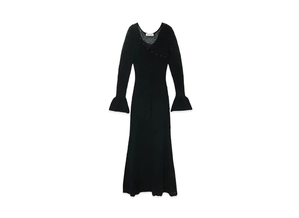 ANDMARY Bella Seethrough Knit Dress "Black"