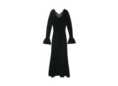 ANDMARY Bella Seethrough Knit Dress "Black"
