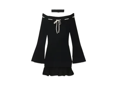 ANDMARY Lilian Ribbon Mini Dress "Black"