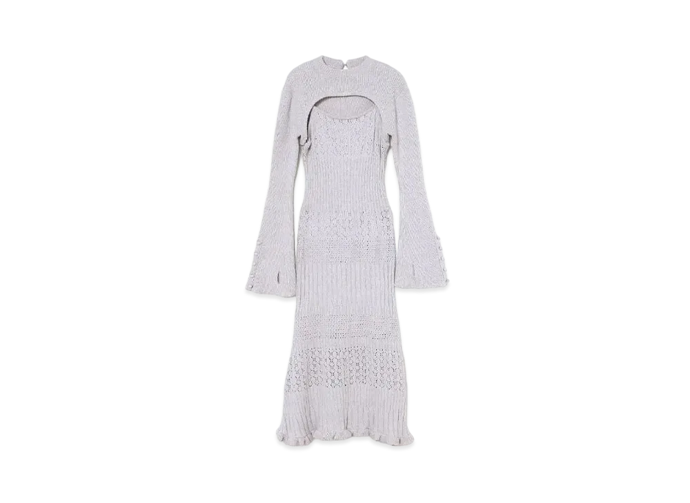 ANDMARY Layered Crochet Dress "Lavender"