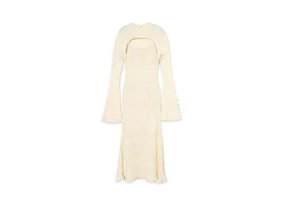 ANDMARY Layered Crochet Dress "Ivory"