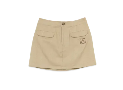 ANDMARY Jane Logo Mini Skirt "Beige"