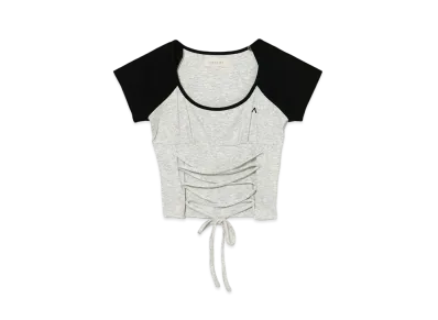 ANDMARY Stacy Laceup Tops "Black"