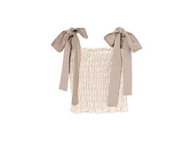 ANDMARY May Shirring Tops "Ivory"