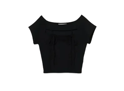 ANDMARY Bebe Ribbon Tops "Black"