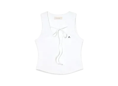 ANDMARY Bella Ribbon Tops "White"
