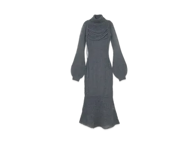 ANDMARY Sophie Seethrough Knit Dress "Gray"