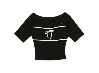 ANDMARY Baby Ribbon Tops "Black"