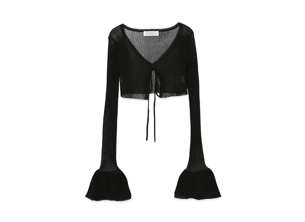 ANDMARY Sheer Ribbon Cardigan 