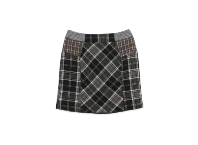 ANDMARY Anna Check Skirt "Black"