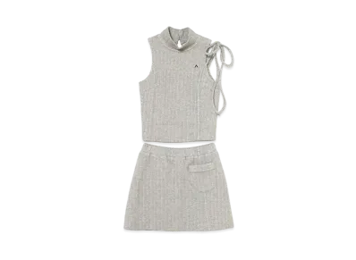 ANDMARY Rachel Ribbon Set Up "Gray"