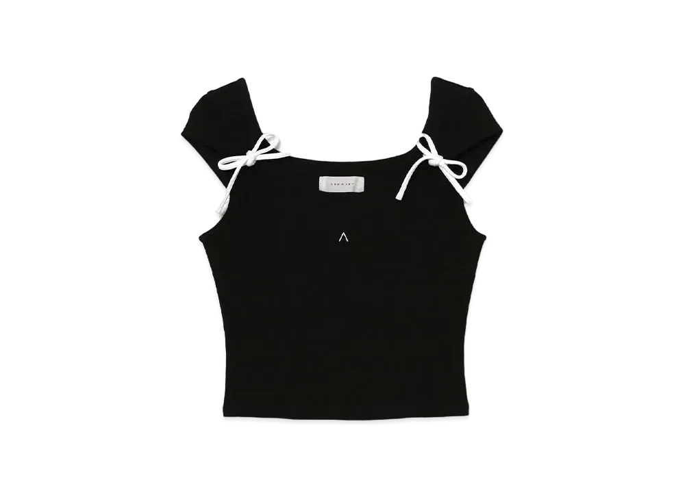 ANDMARY Tina Ribbon Tops "Black"