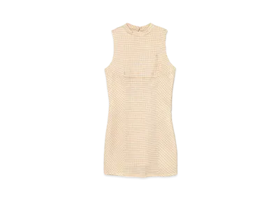 ANDMARY Natalie Check Mini Dress "Beige"